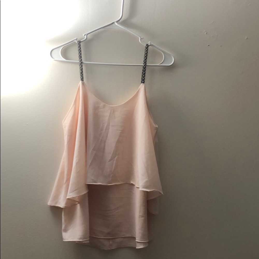 Pretty Pink Tank with Bead Detail